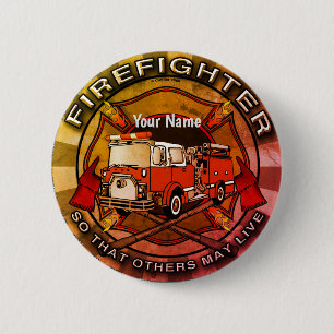 Firefighter So Others May Live 6 Cm Round Badge