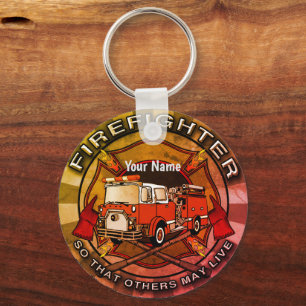 Firefighter So Others May Live  Key Ring