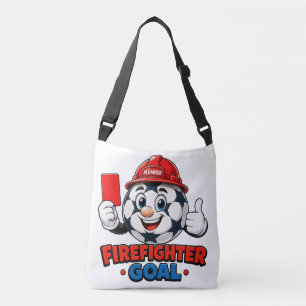 Firefighter Soccer Referee Mascot Crossbody Bag