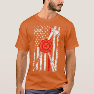 Firefighter Son Patriotic Gifts Axe Halligan Thin T-Shirt