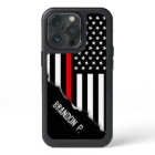 Firefighter Style | Thin Red Line Flag Custom Name