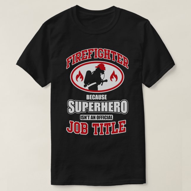 Firefighter superhero T-Shirt (Design Front)