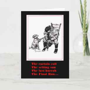Firefighter sympathy card