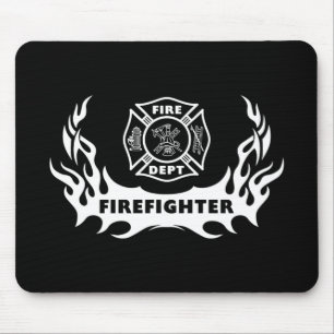 Firefighter Tattoo Mouse Mat