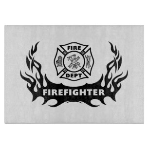 Firefighter Tattoos Cutting Board
