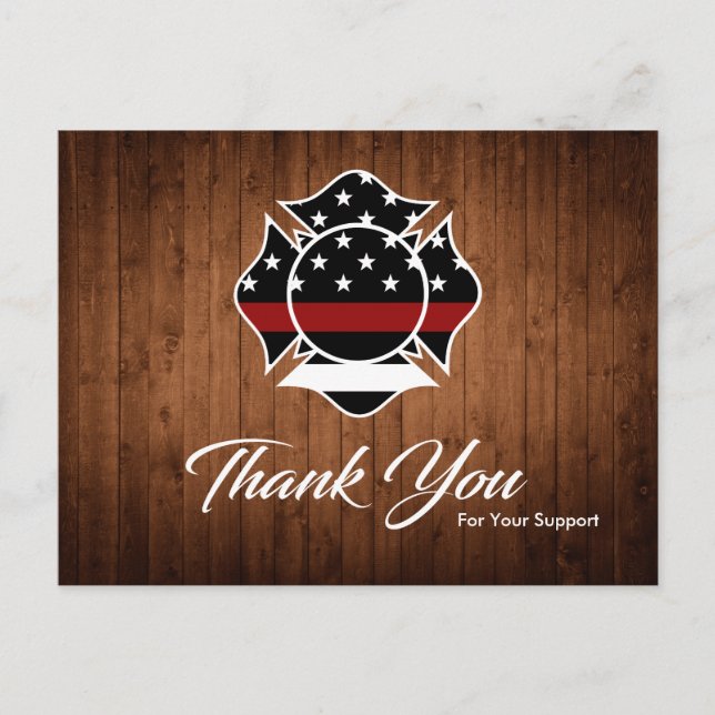 Firefighter Thank You Card (Front)