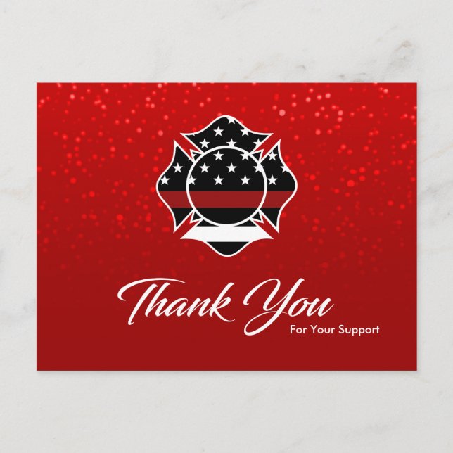 Firefighter Thank You Card (Front)