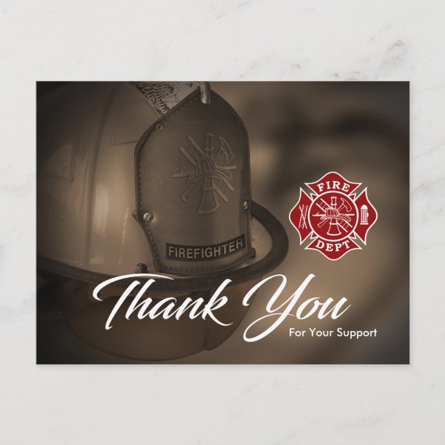Firefighter Thank You Card (Front)