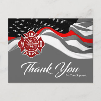 Firefighter Thank You Card