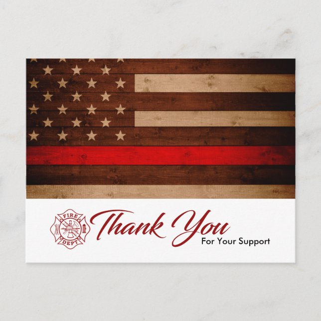 Firefighter Thank You Card (Front)