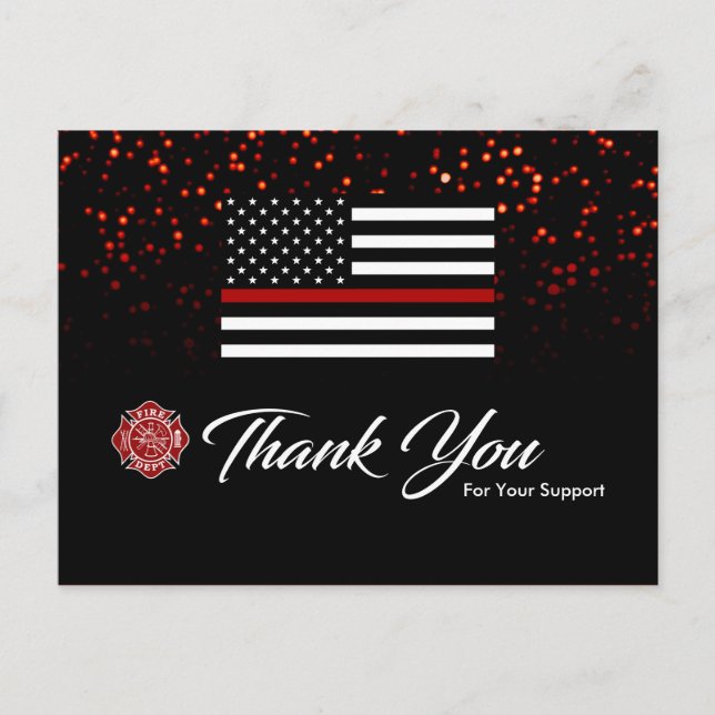 Firefighter Thank You Card (Front)