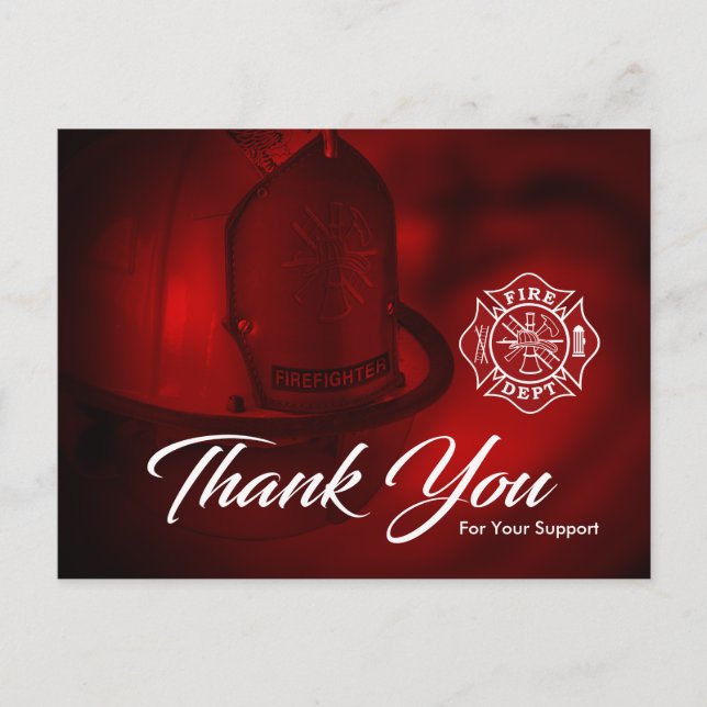 Firefighter Thank You Card (Front)