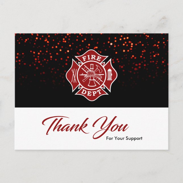 Firefighter Thank You Card (Front)