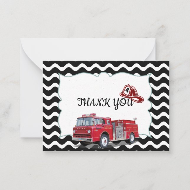 Firefighter Thank You Cards (Front)
