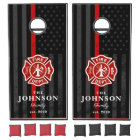 Firefighter Themed American Flag Maltese Cross