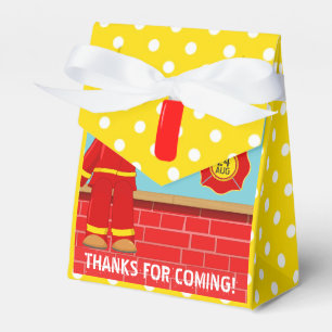 Firefighter themed Birthday Party Guest Favour Box