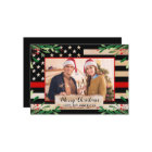 Firefighter Thin Red Line American Flag Christmas
