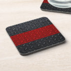 Firefighter Thin Red Line Diamond Plate