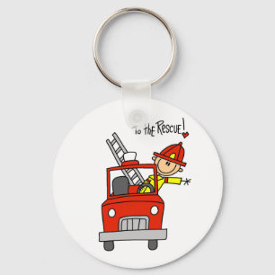 Firefighter to the Rescue T-shirts and Gifts Key Ring