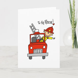 Firefighter To the Rescue Tshirts and Gifts Card