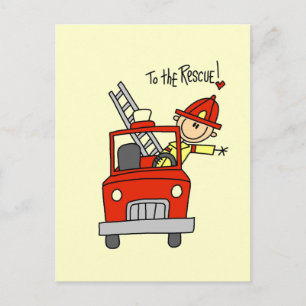 Firefighter To the Rescue Tshirts and Gifts Postcard