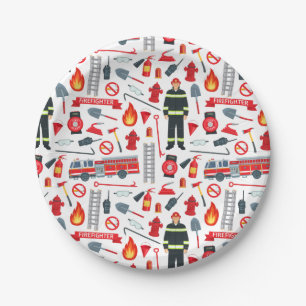 Firefighter Tools  Paper Plate