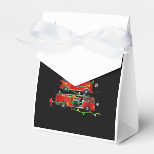 Firefighter Truck Christmas Tree Men Women Favour Box