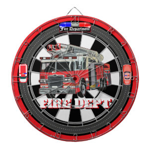 Firefighter Truck Dartboard