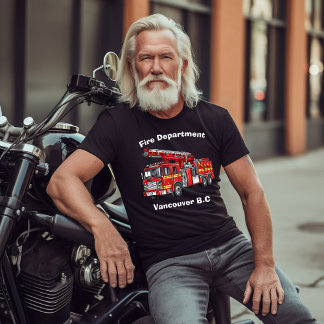 Firefighter truck ready for city action T-Shirt