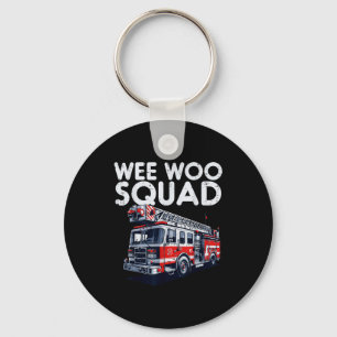 Firefighter Truck Wee Woo Squad Fireman Men Boys K Key Ring