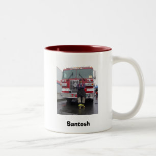 Firefighter Two-Tone Coffee Mug
