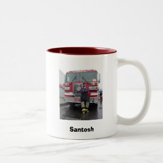 Firefighter Two-Tone Coffee Mug