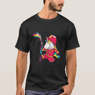 Firefighter Volunr Firefighters Unicorn Firefighte T-Shirt