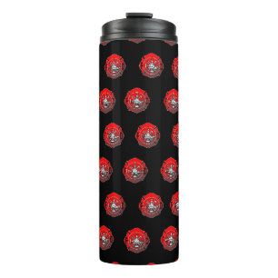 firefighter water bottle with Maltese Crosss