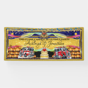 Firefighter Wedding Banner