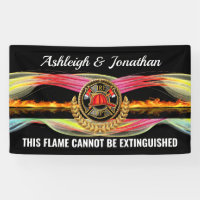 Firefighter  Wedding Invitation Banner