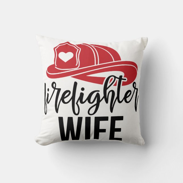 FIREFIGHTER WIFE with HELMET [16] Cushion (Front)