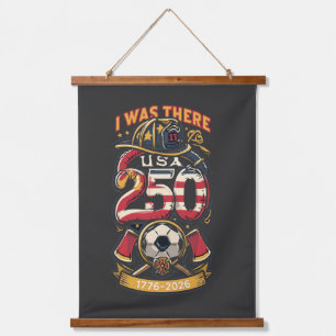 Firefighter World Cup 2026 America 250 Patriotic  Hanging Tapestry