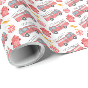 Firefighter Wrapping Paper