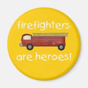 Firefighters Are Heroes T-shirts and Gifts Magnet