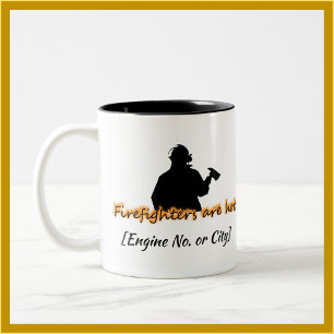 Firefighters Are Hot Two-Tone Coffee Mug