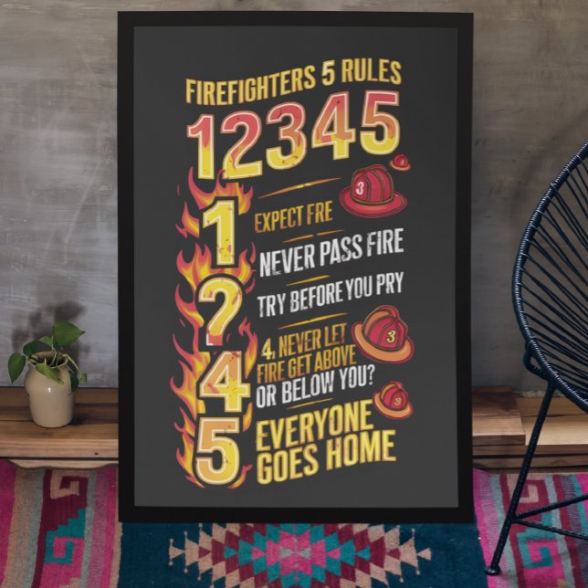 Firefighters Code: Rules of Bravery Photo Print (Creator Uploaded)
