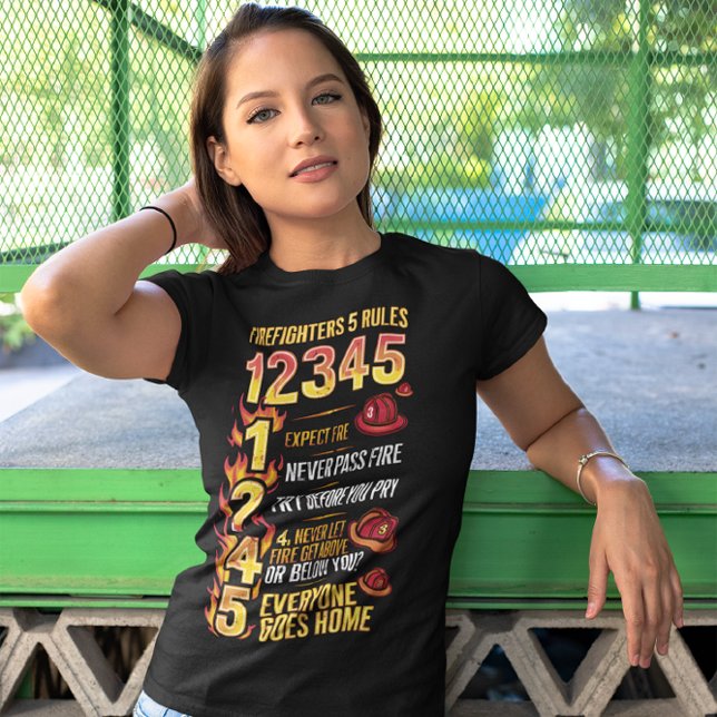 Firefighters Code: Rules of Bravery T-Shirt (Creator Uploaded)