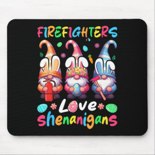 Firefighters Costume Shenanigans Lover Three Gnome Mouse Mat