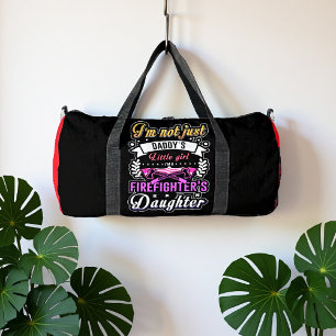 Firefighter's Daughter Proud Little Girl Duffle Bag