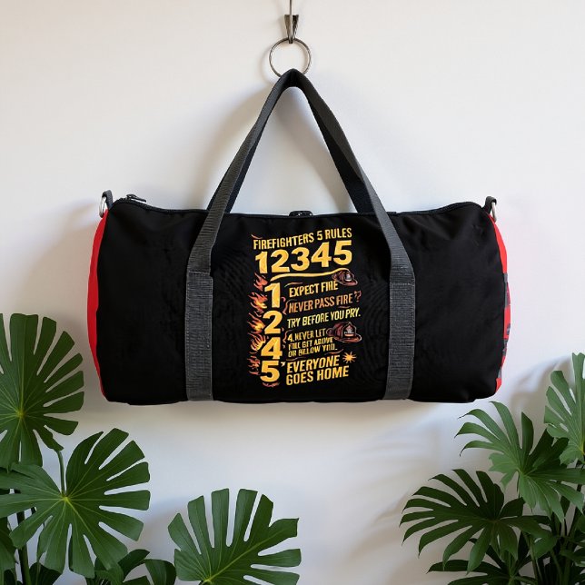 Firefighters Five Rules Duffle Bag (Creator Uploaded)