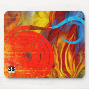 Firefighters Flare Mouse Mat