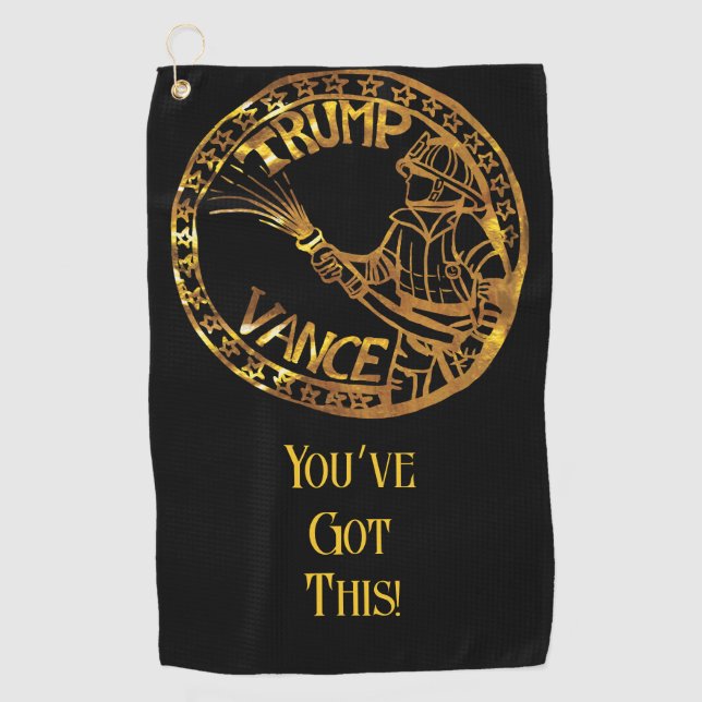 FIREFIGHTERS FOR TRUMP GOLF TOWEL (Front)