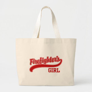 Firefighter's Girl Large Tote Bag