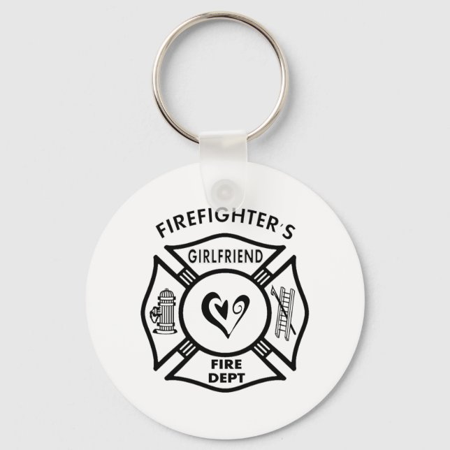 Firefighter's Girlfriend Key Ring (Front)